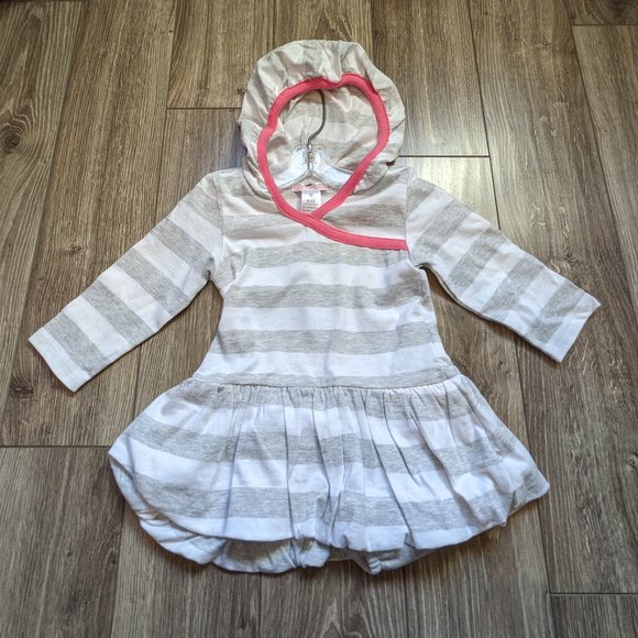 [KIDS 2/$30] NWT Baby Girl (6-12M) - OLD NAVY 2pcs. Hooded Bubble Dress Set - Picture 1 of 6